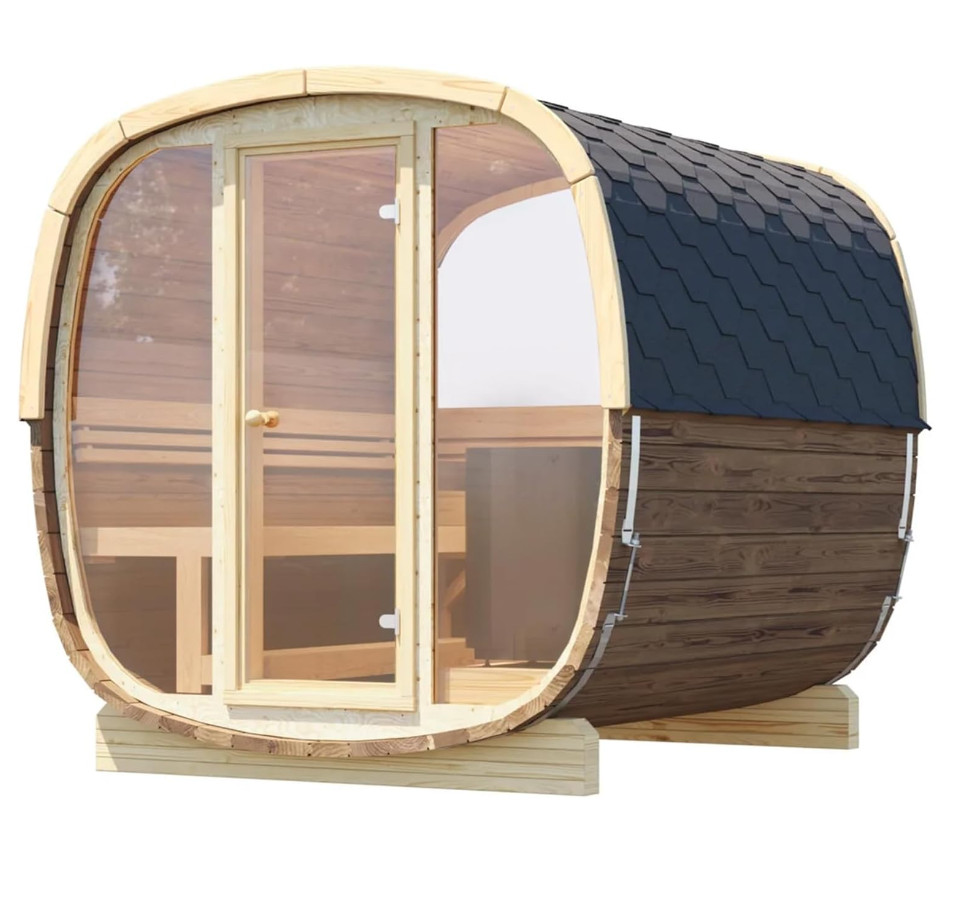 Four-to-Eight-Person Square Barrel Outdoor Sauna CSA-614 reference view 6