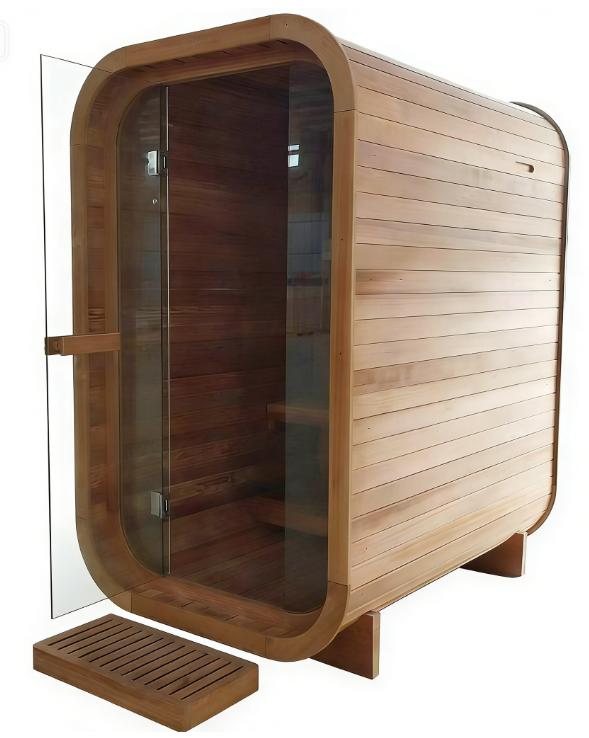 1-2 Person Red Cedar Compact Sauna, 3 kW product image