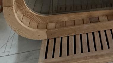 1-2 Person Canadian Red Cedar Compact Sauna Room with 3kw Electric Heater CSA-615 Interior view