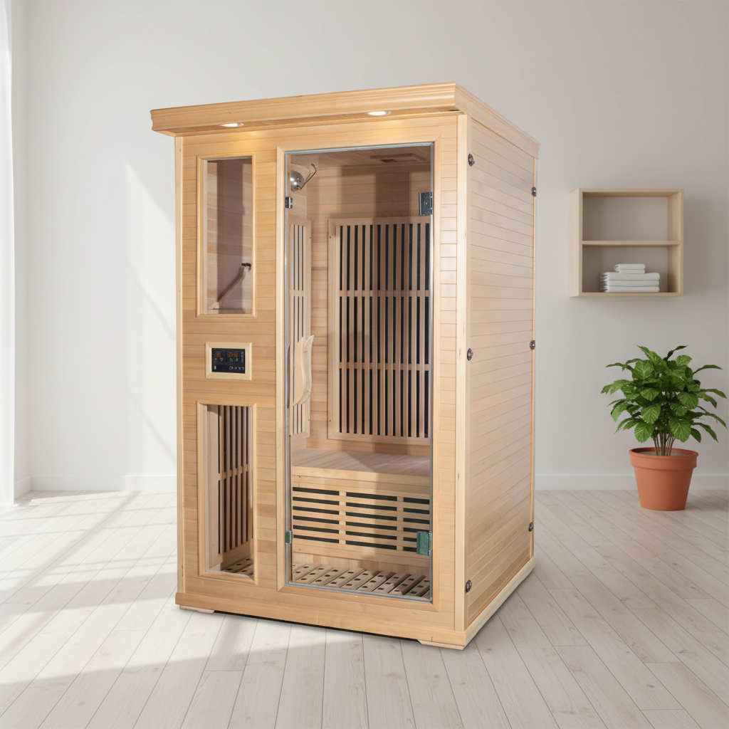 Dual-Seat Hemlock Infrared Cabin with Carbon Heater Panels CSA-616 reference view 2