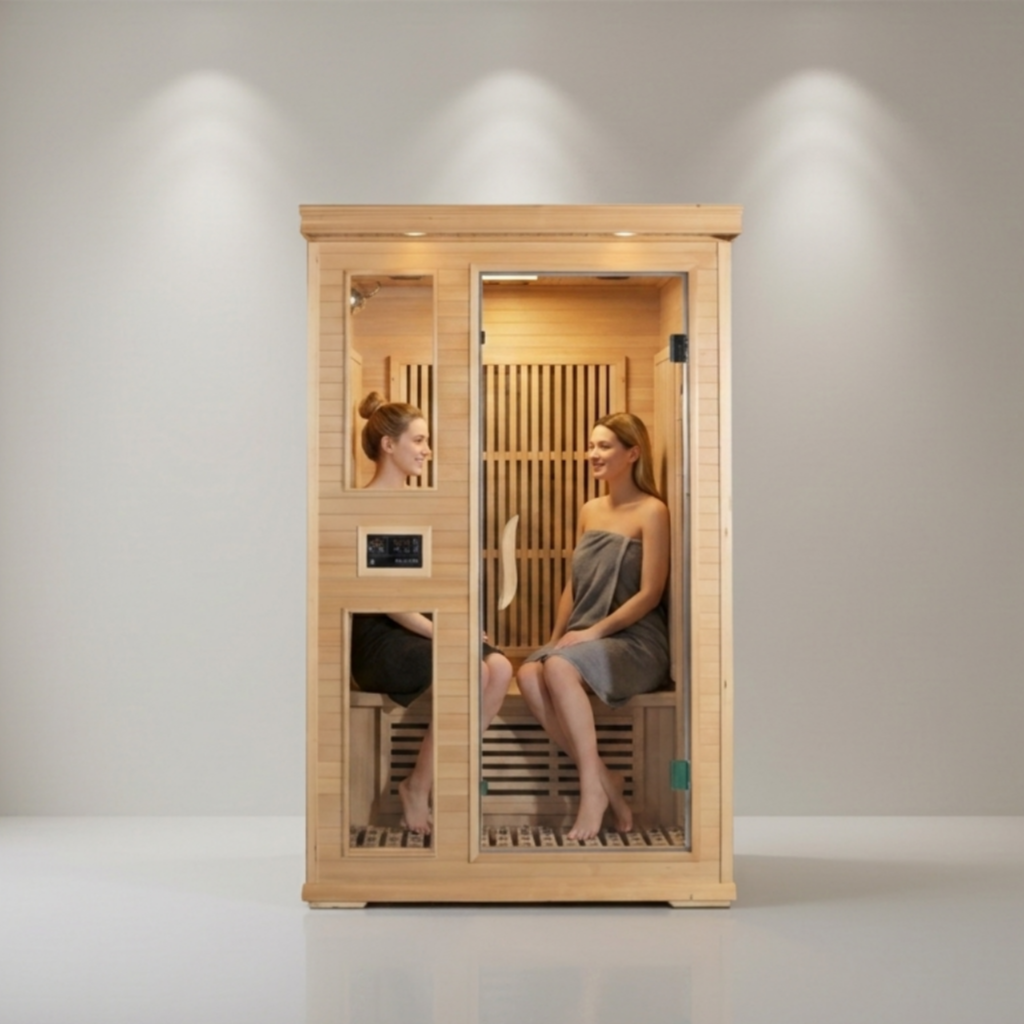Dual-Seat Hemlock Infrared Cabin with Carbon Heater Panels CSA-616 reference view 3