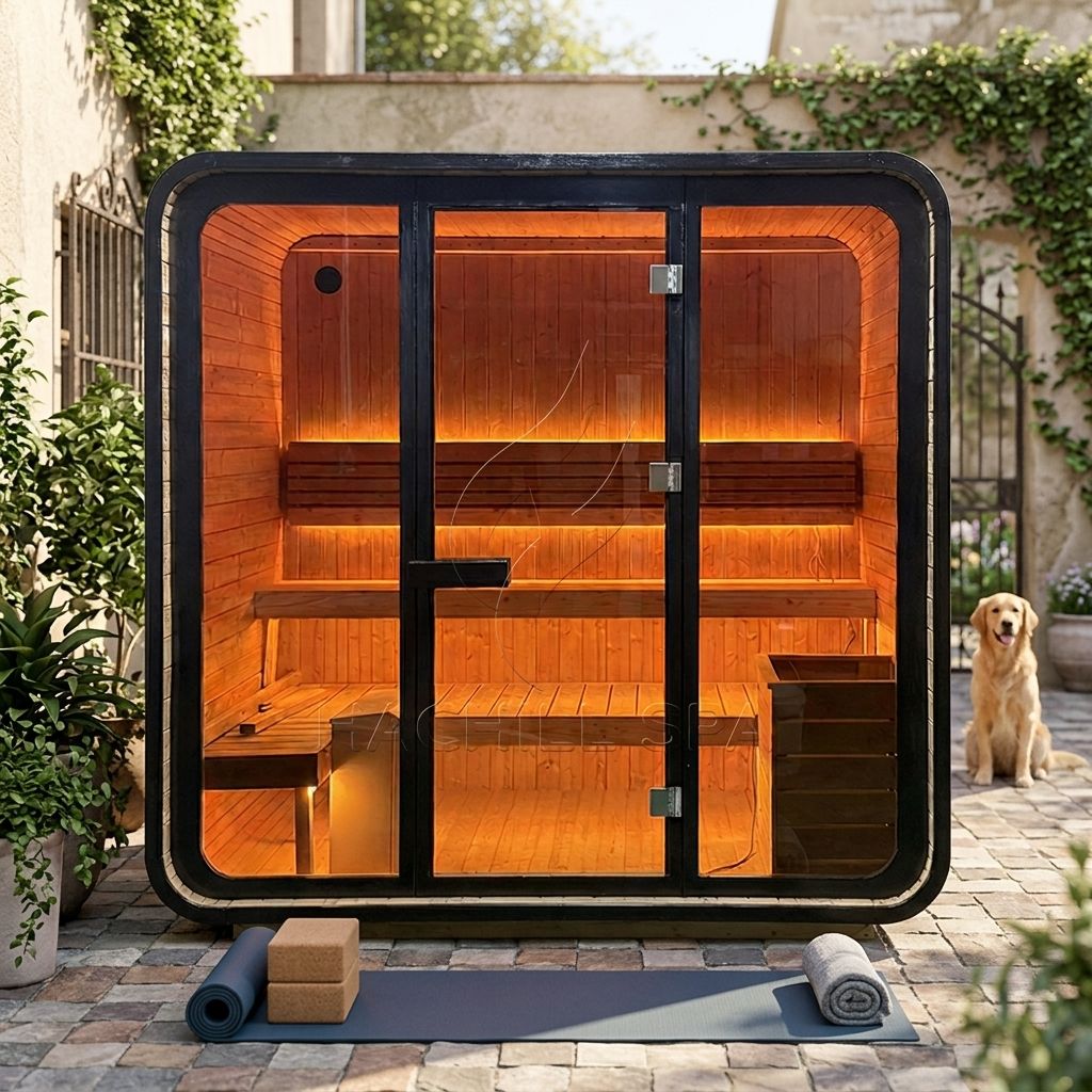 Modern Industrial Outdoor Wood Sauna Pod product image