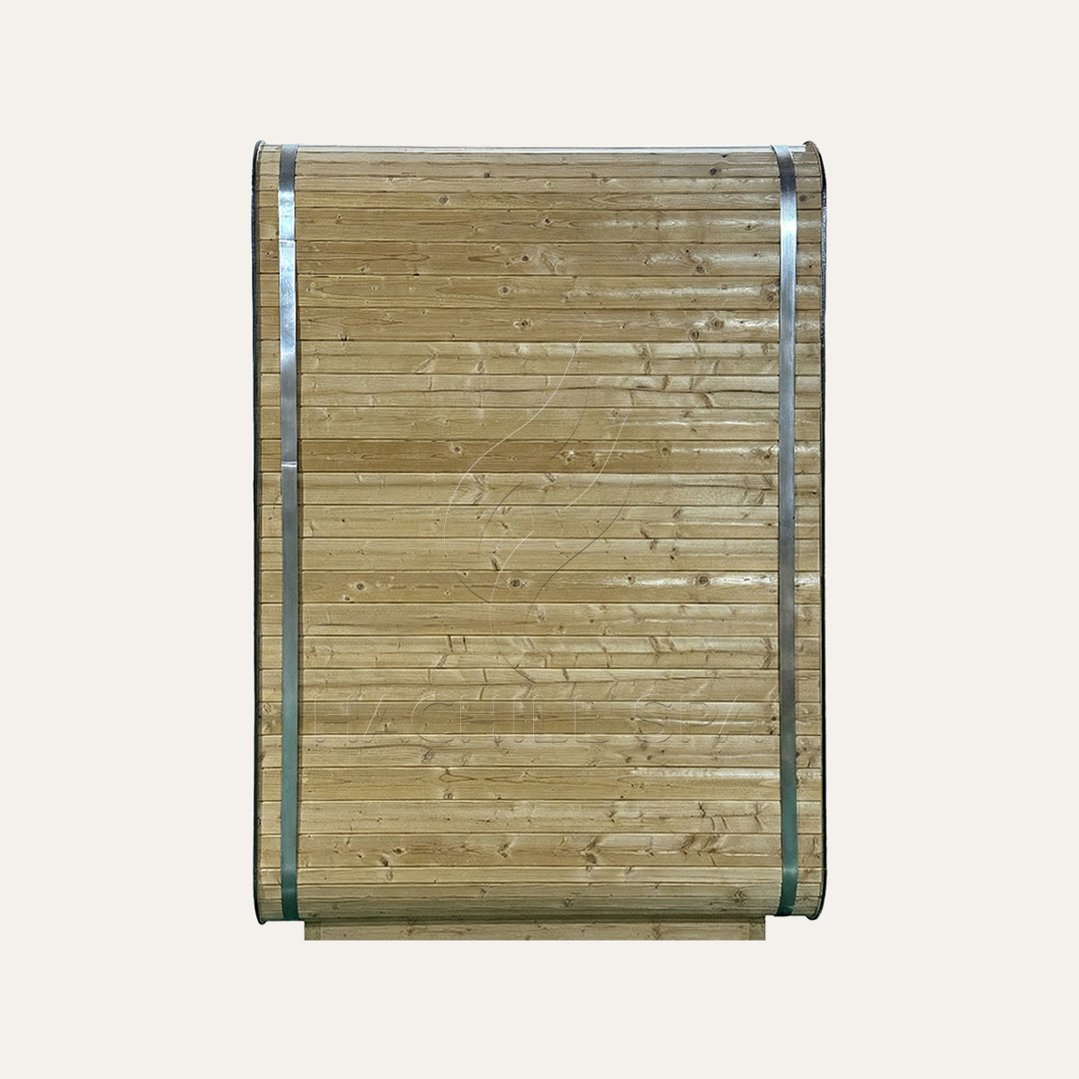 Modern Industrial Outdoor Wood Sauna Pod CSA-620 Door and glass