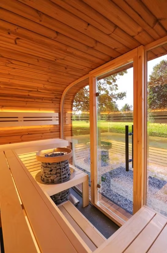 Black Rounded Panoramic Garden Sauna Pod CSA-641 Buyer reference