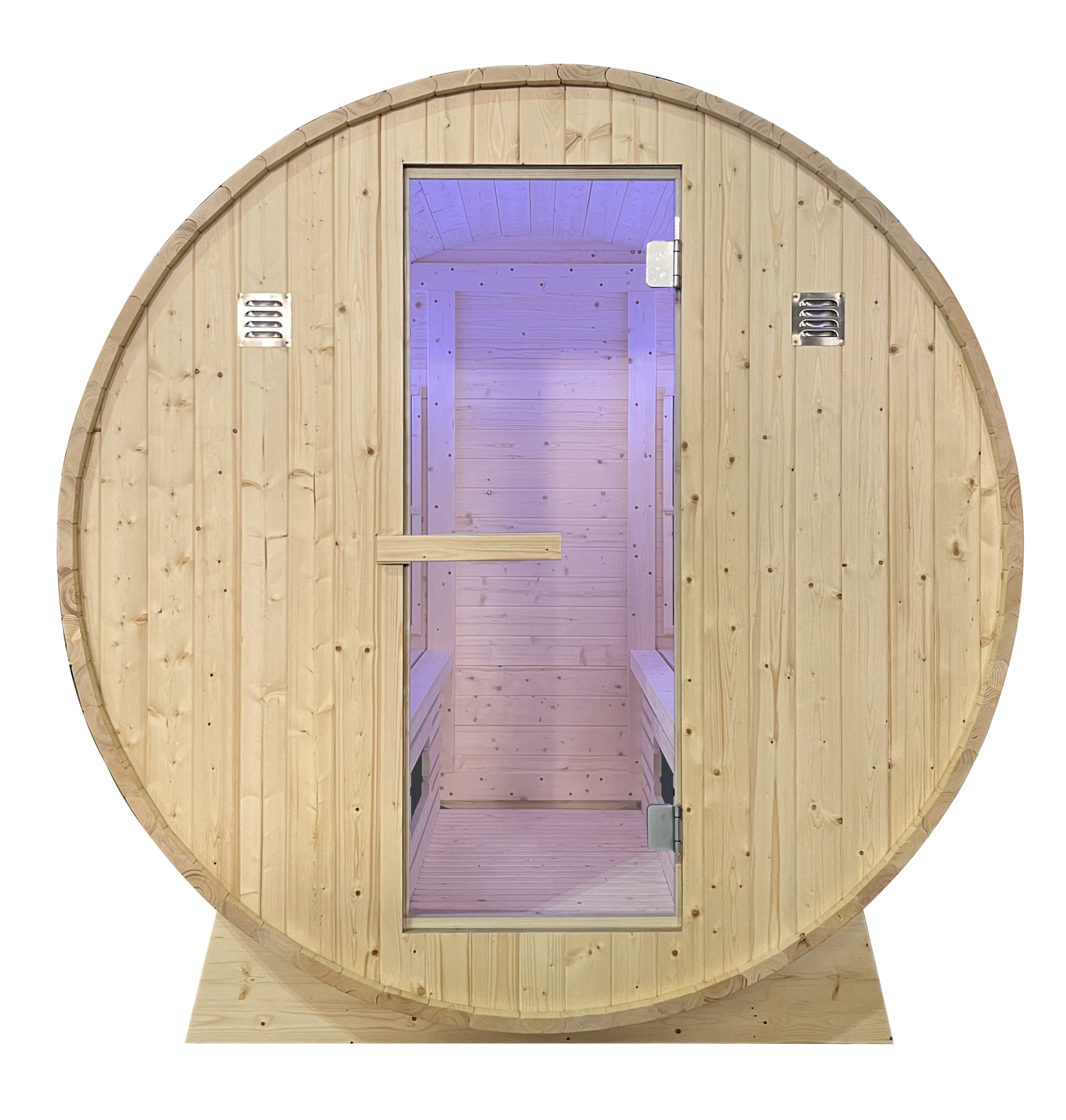 Compact Spruce Infrared Barrel Sauna product image
