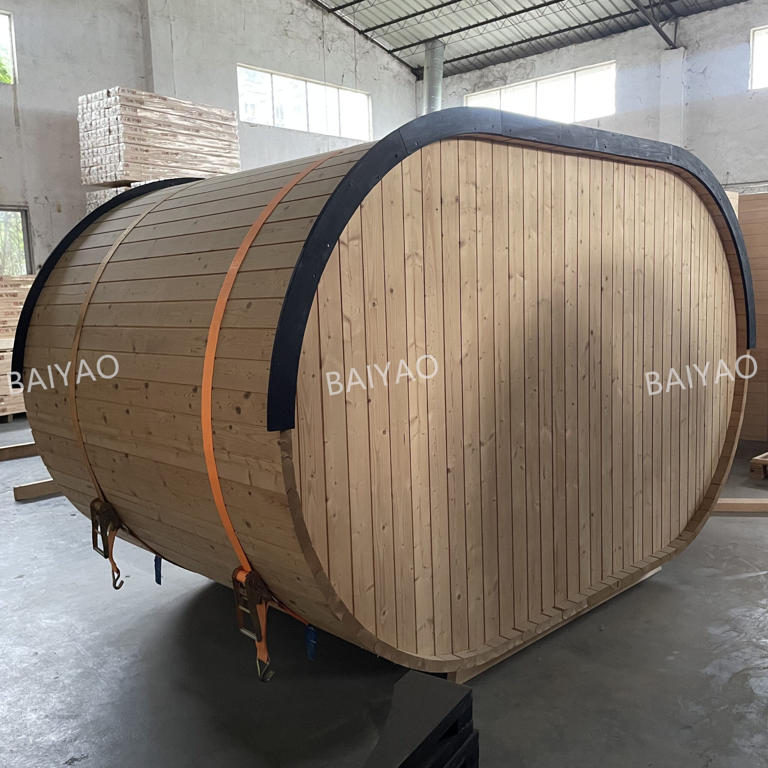 Eight-to-Ten-Person Barrel Sauna with Rear Window CSA-653 reference view 3
