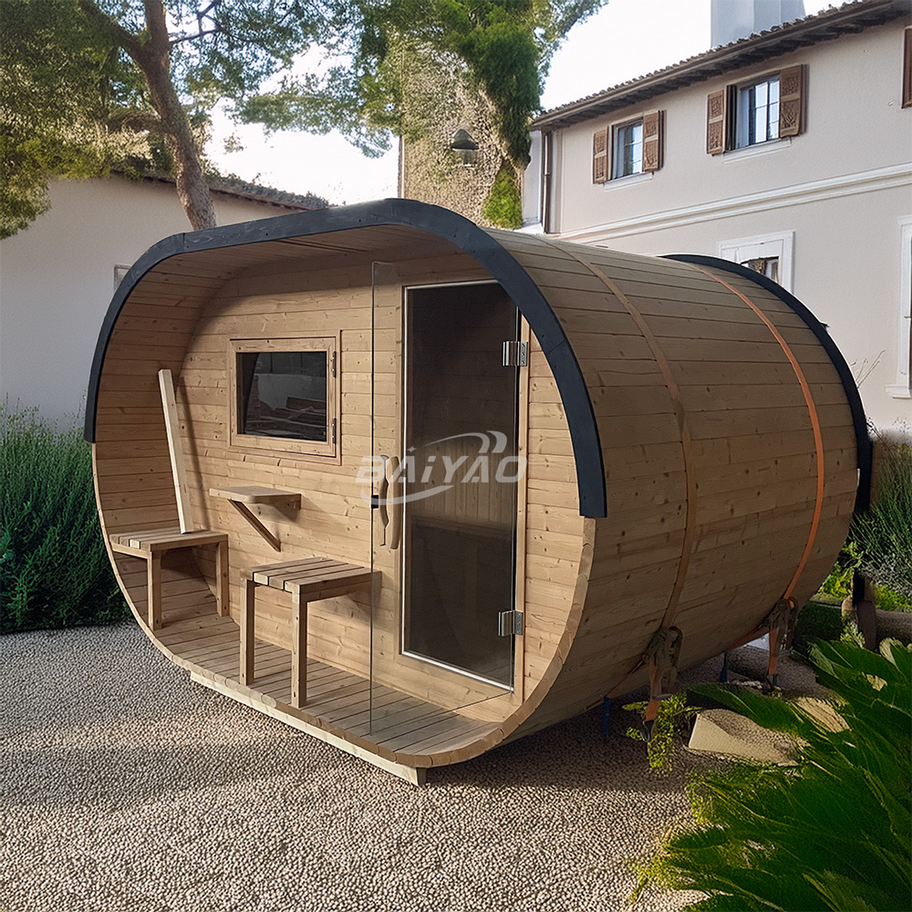 Eight-to-Ten-Person Barrel Sauna with Rear Window CSA-653 reference view 5