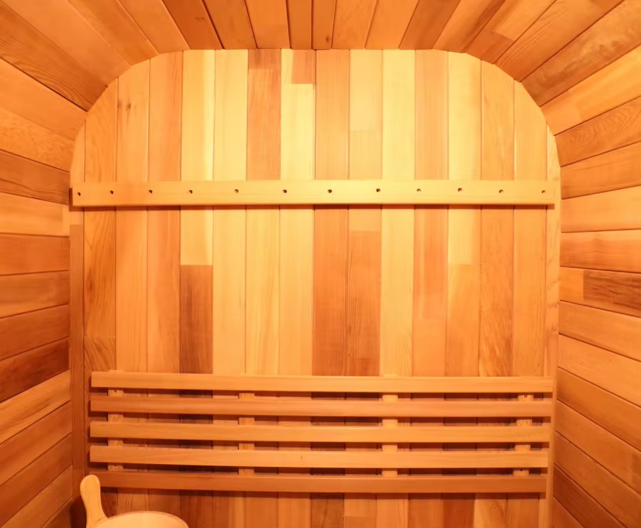 Compact One-Person Outdoor Sauna Pod with Glass Front CSA-656 Door and glass