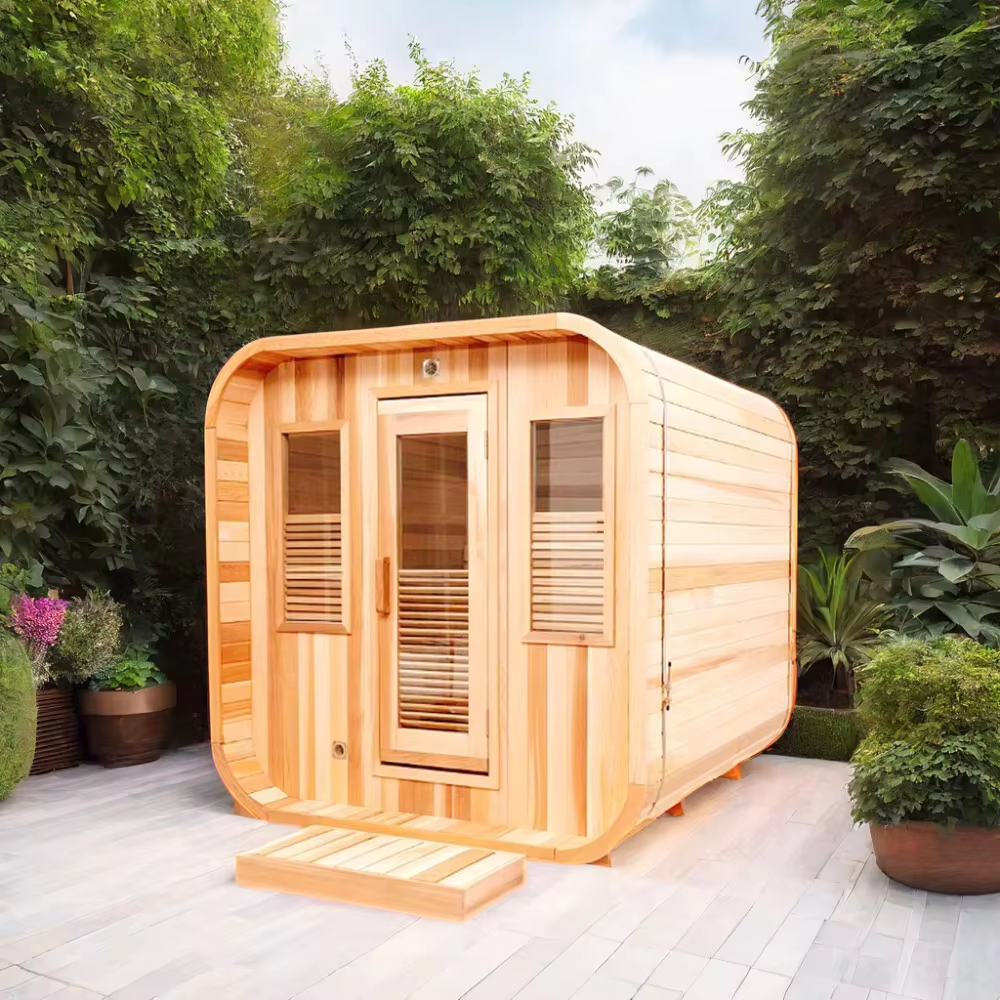 Rounded Outdoor Sauna Cabin with Double Glass Front CSA-664 Buyer reference