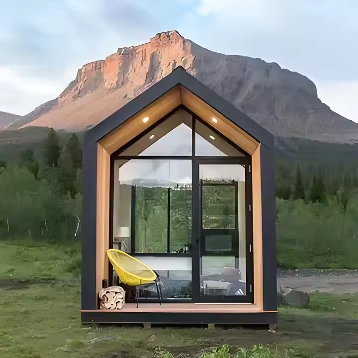 Pitched Roof Outdoor Sauna Cabin with Glass Front CSA-665 Buyer reference