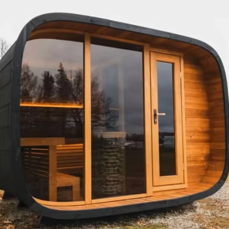 Panoramic Round-Corner Outdoor Sauna Pod CSA-668 Buyer reference
