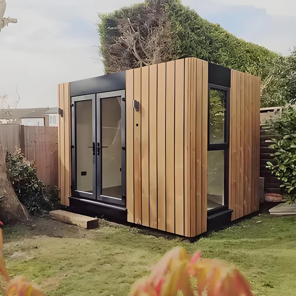 Compact Outdoor Cube Sauna with Finish Options CSA-669 Interior view