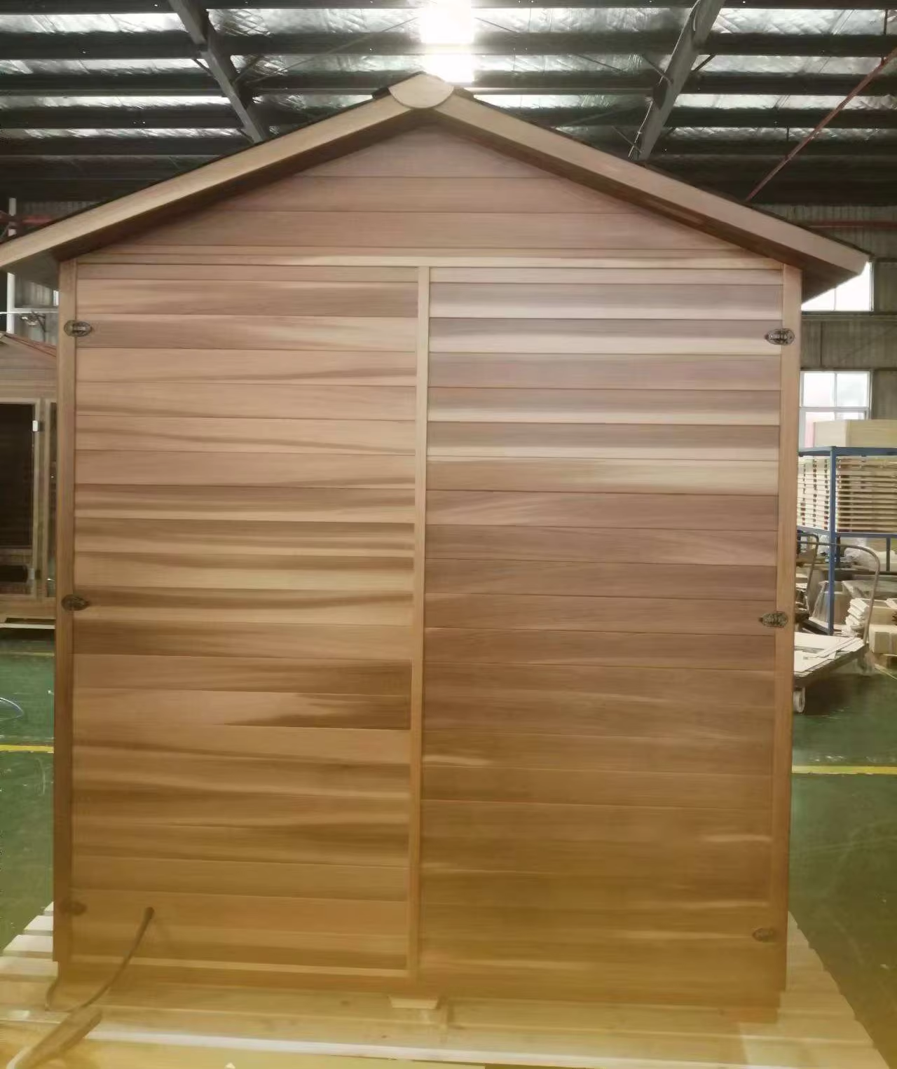 Small Gable-Roof Sauna Cabin with Glass Door CSA-673 Buyer reference