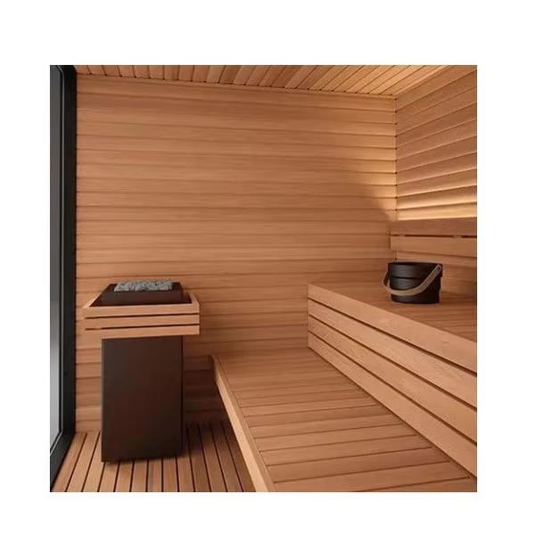 Compact Cedar Cube Sauna Cabin with Glass Front CSA-683 Buyer reference