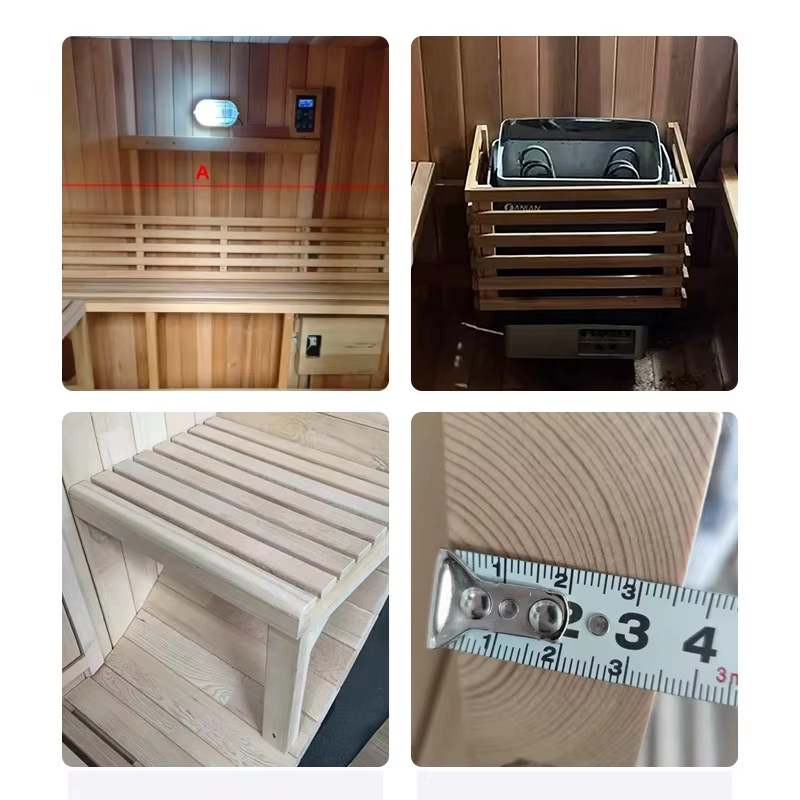 Traditional Wood Barrel Sauna with Side Door and Detail Kit CSA-689 Side profile