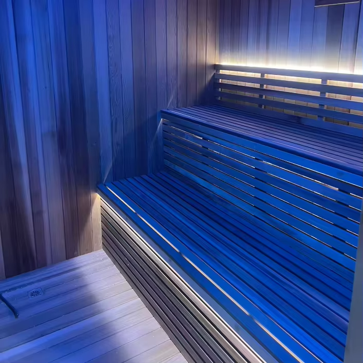 Outdoor Sauna Cabin with Shower Bay and Touch Control CSA-706 reference view 6