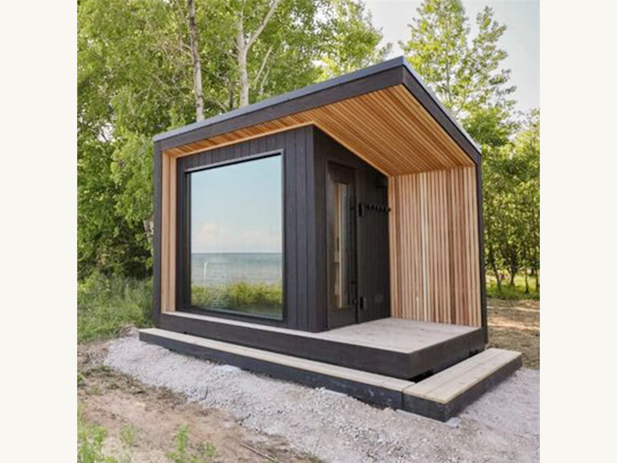 Red Cedar Wood-Fired Garden Sauna Cabin CSA-711 reference view 2