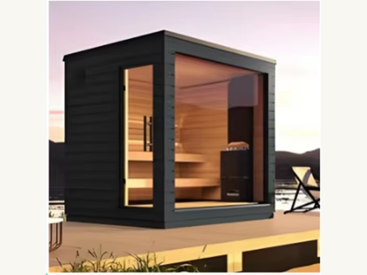 Red Cedar Wood-Fired Garden Sauna Cabin CSA-711 reference view 4