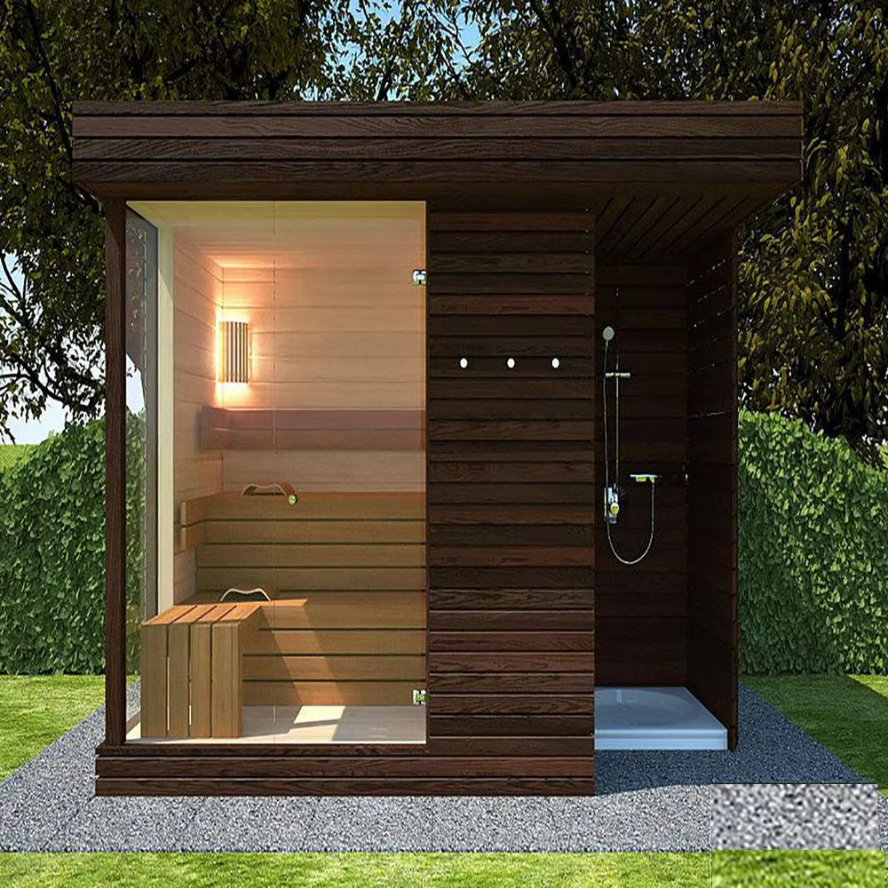Outdoor Sauna Room With Shower Bay CSA-717 reference view 5