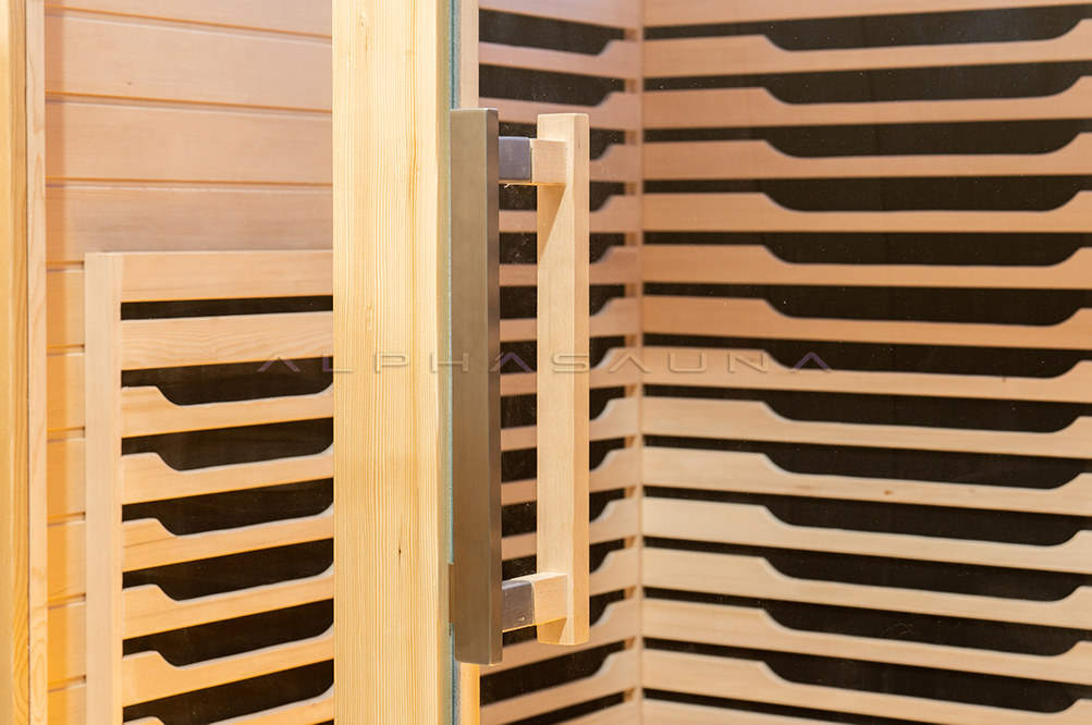 Two-Person Infrared Sauna with Skylight and Carbon Panel Layout CSA-724 reference view 2