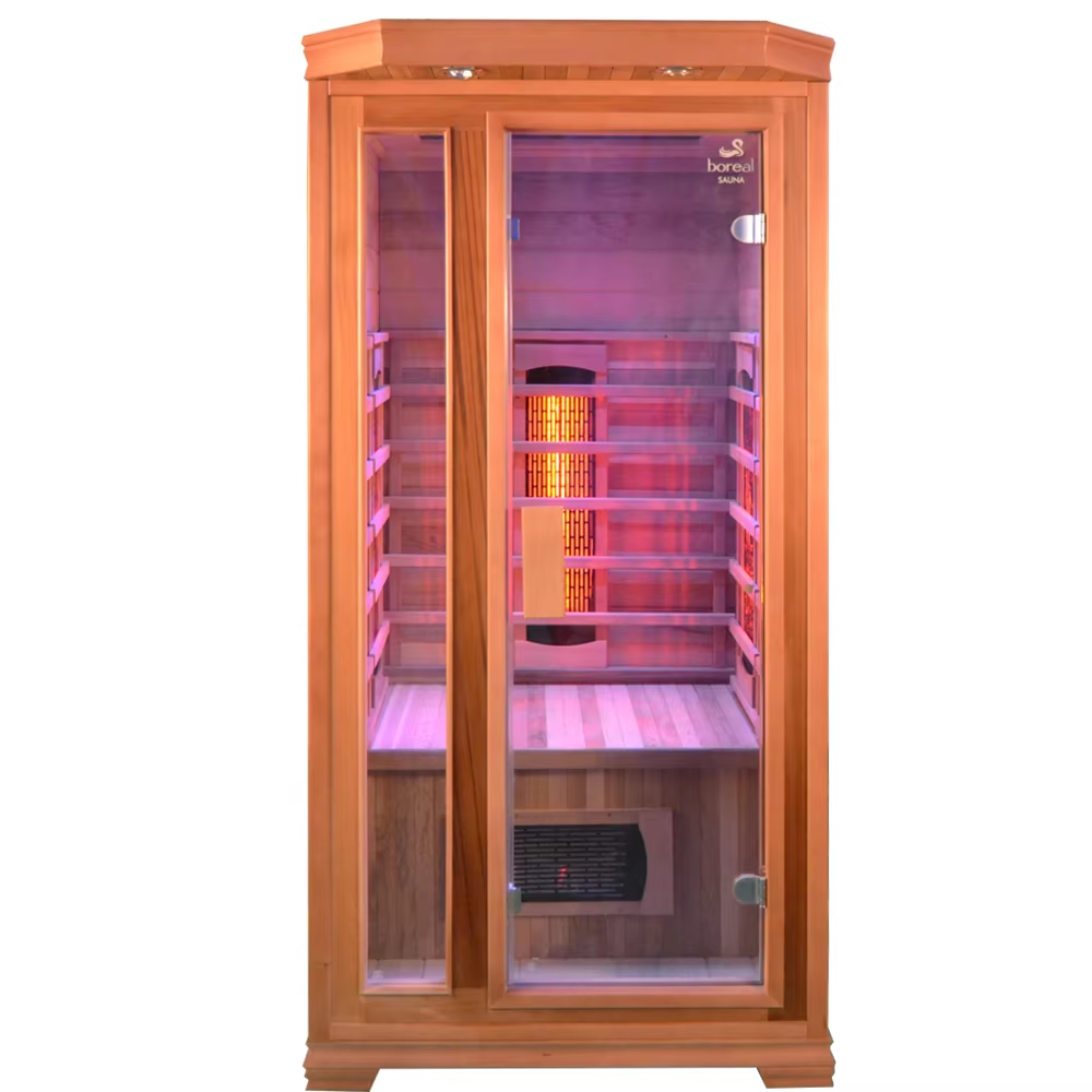 One Person Indoor Red Cedar Infrared Sauna Room CSA-731 reference view 3