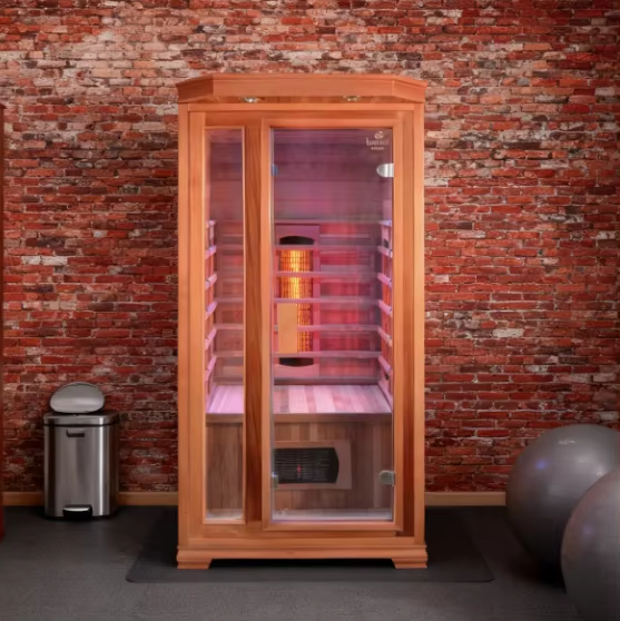 One Person Indoor Red Cedar Infrared Sauna Room CSA-731 reference view 6