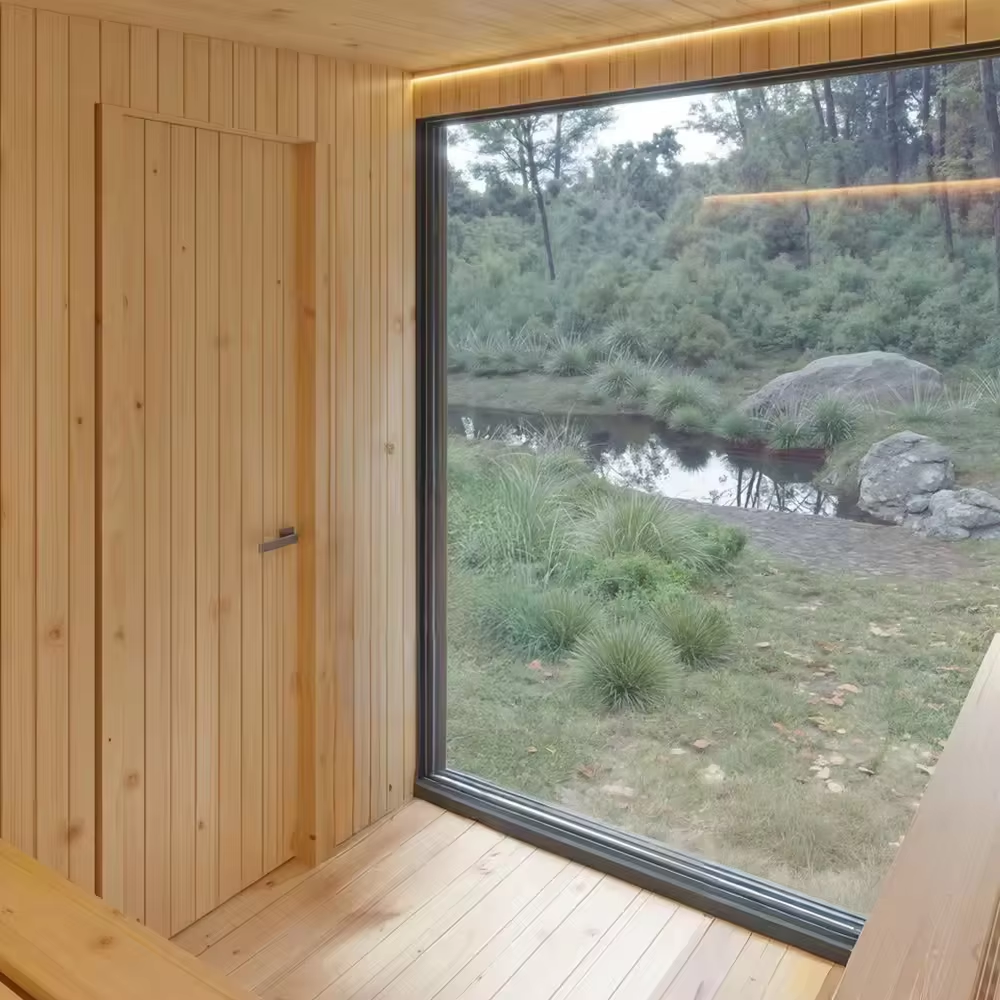 Outdoor Sauna Room and Hot Tub Combo CSA-735 reference view 4