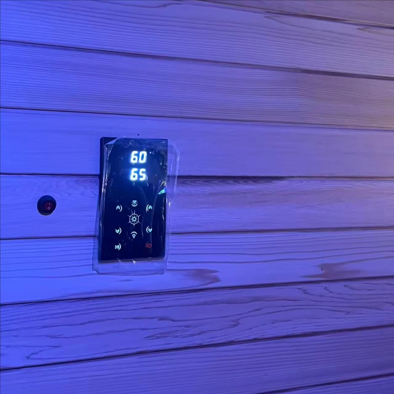 Commercial Black Glass Prefab Steam Sauna Room CSA-736 reference view 6