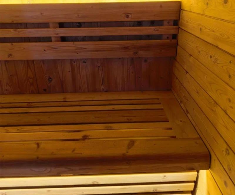 Thermo Wood Black Arched Sauna Pod with Glass Front CSA-742 reference view 3