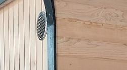 Finland Pine Compact Black Frame Sauna Pod with Glass Door CSA-743 reference view 6