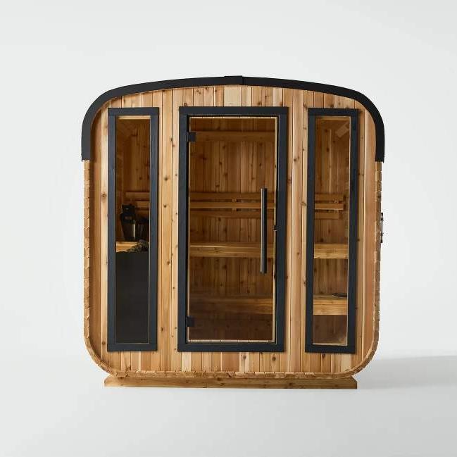 Thermo Wood Rounded Sauna Room with 6KW Electric Heater product image