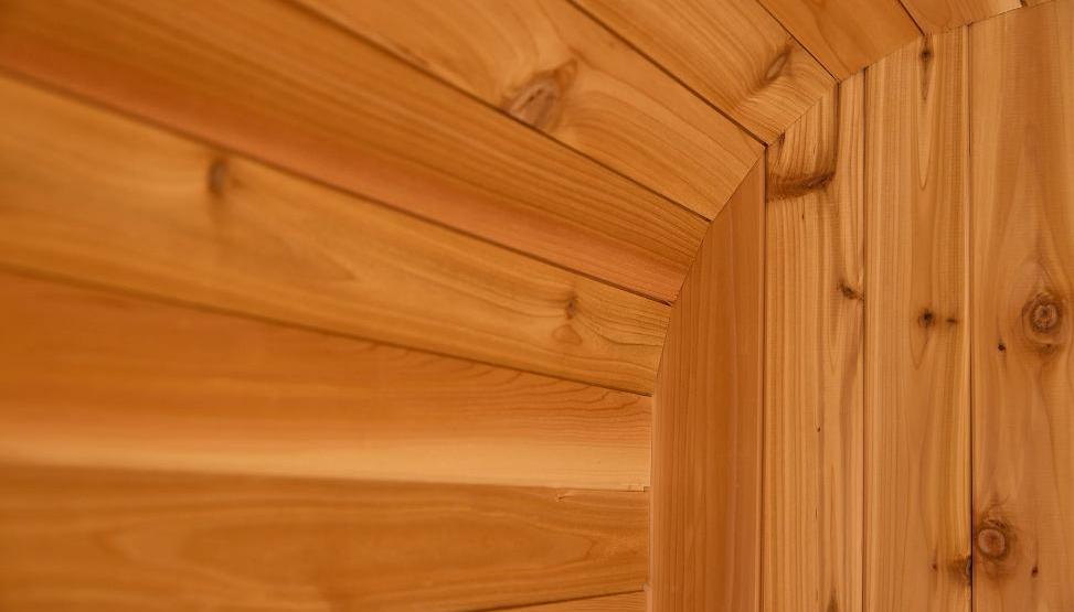 Thermo Wood Rounded Sauna Room with 6KW Electric Heater CSA-747 reference view 5