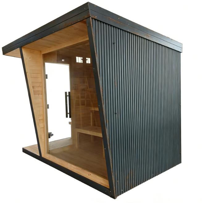 Hemlock Rectangular Sauna Room with 6KW Electric Heater product image
