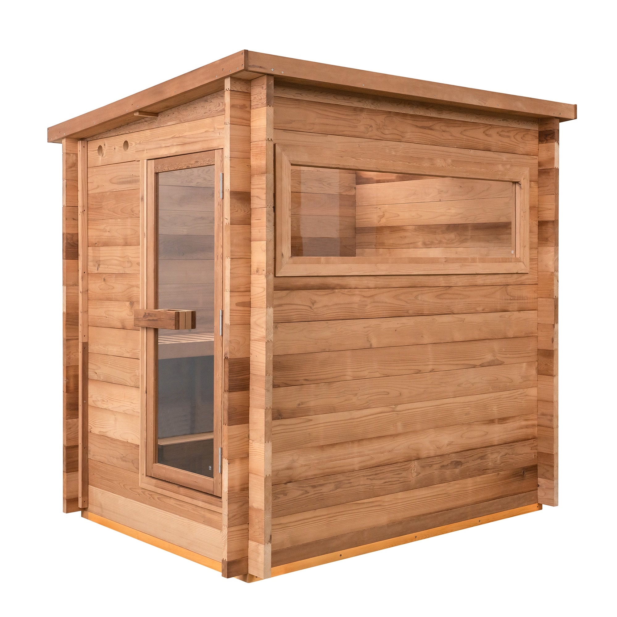 Three-Person Thermowood Sauna Cabin with Rear Service Wall CSA-754 reference view 2