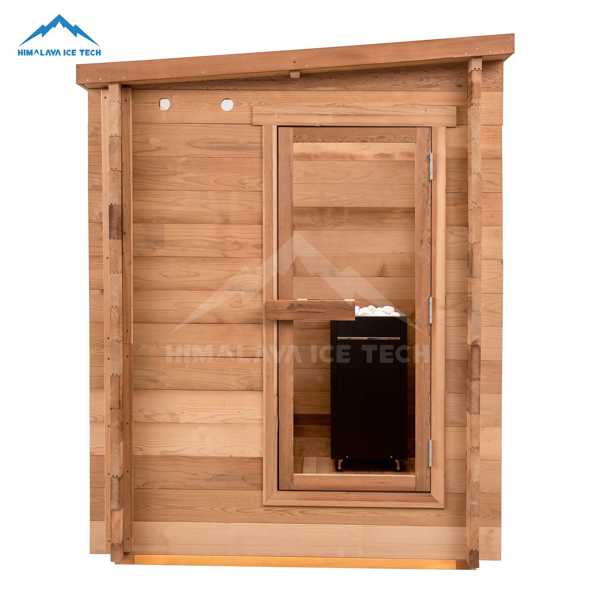 Three-Person Thermowood Sauna Cabin with Rear Service Wall CSA-754 reference view 4