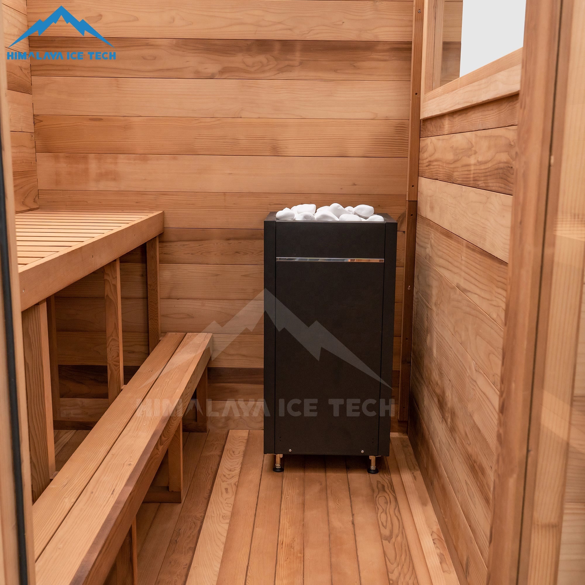 Three-Person Thermowood Sauna Cabin with Rear Service Wall CSA-754 reference view 5