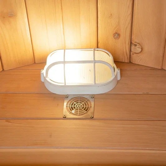 White Pine Rounded Cube Outdoor Sauna Cabin CSA-765 reference view 5