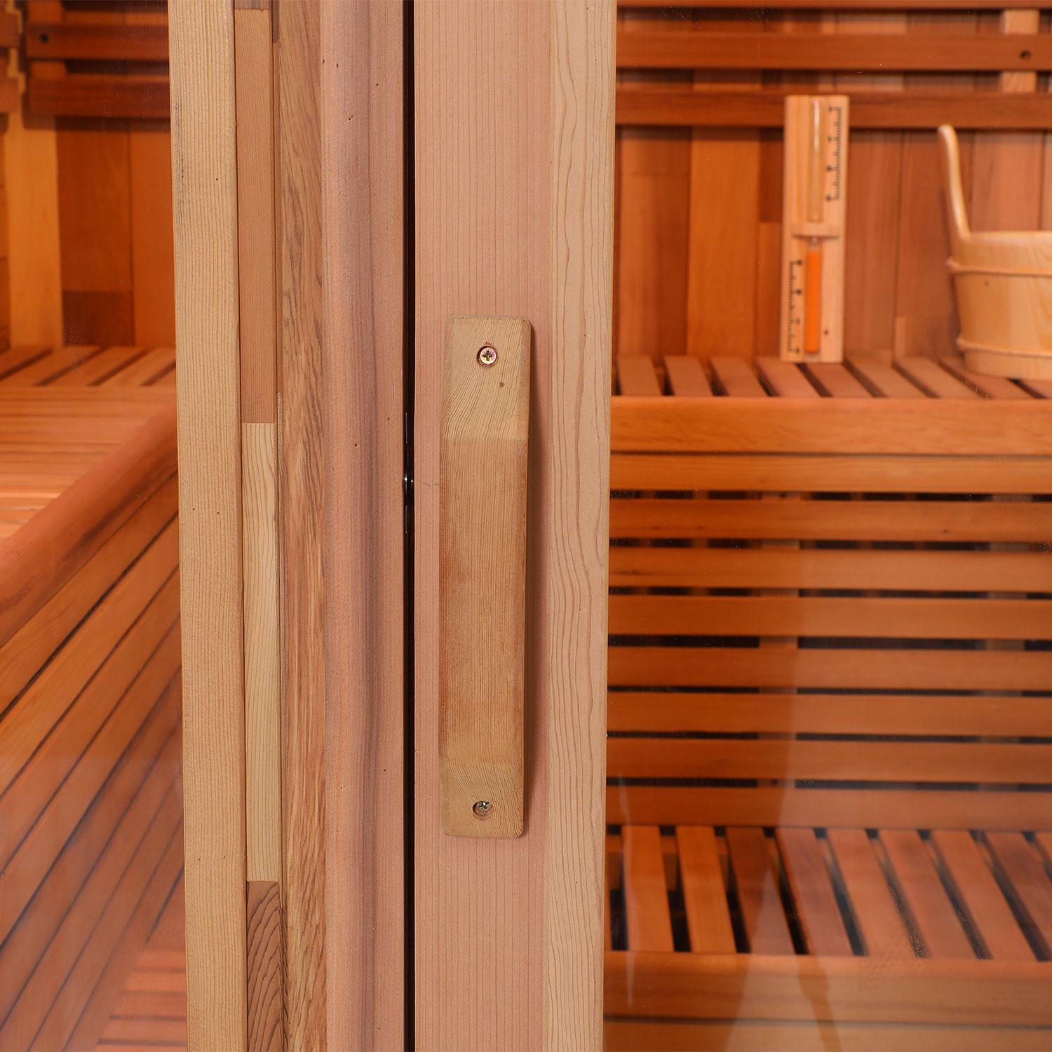 Rounded-Corner Panoramic Outdoor Sauna Pod CSA-769 reference view 3