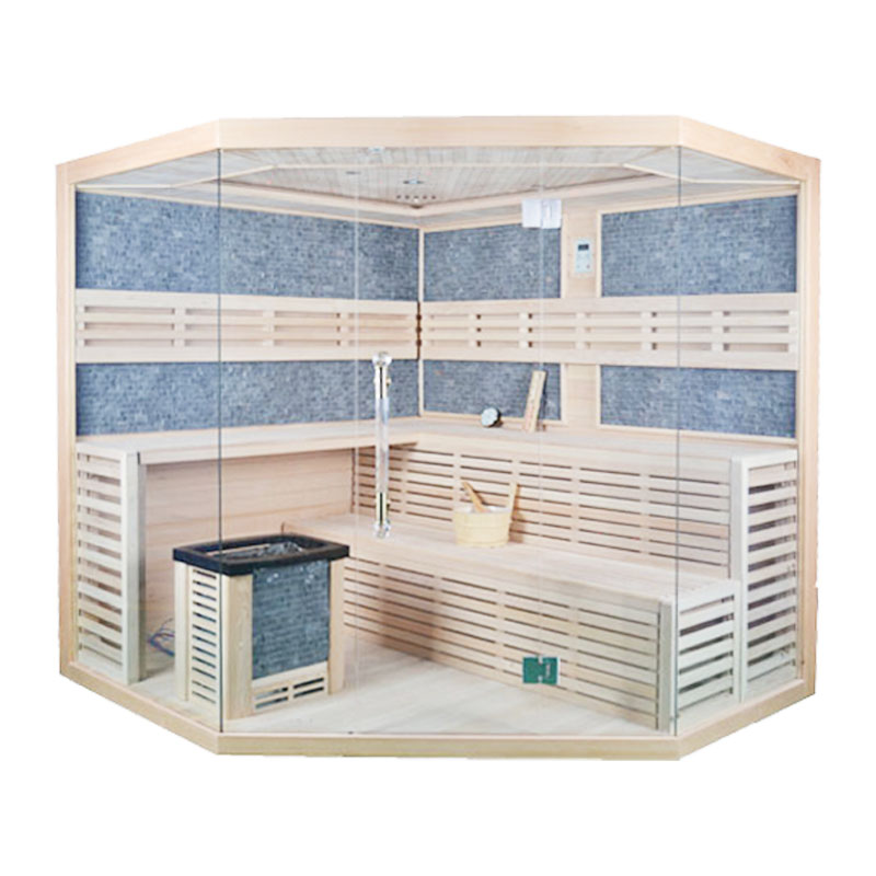 Five-to-Six-Person Himalayan Salt Wall Sauna CSA-771 reference view 2