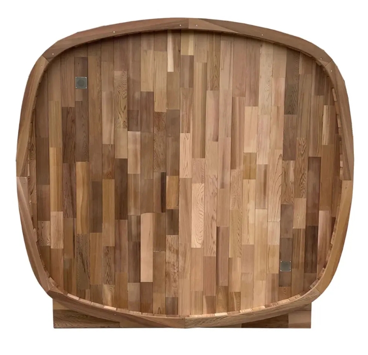 Canadian Red Cedar Rounded Cube Garden Sauna CSA-773 reference view 4