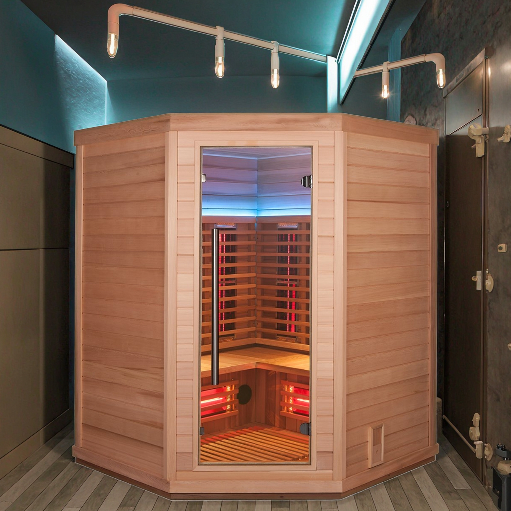 One-Person Corner Full-Spectrum Infrared Sauna CSA-780 reference view 4