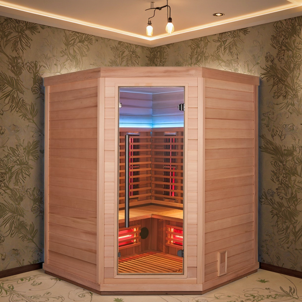 One-Person Corner Full-Spectrum Infrared Sauna CSA-780 reference view 5