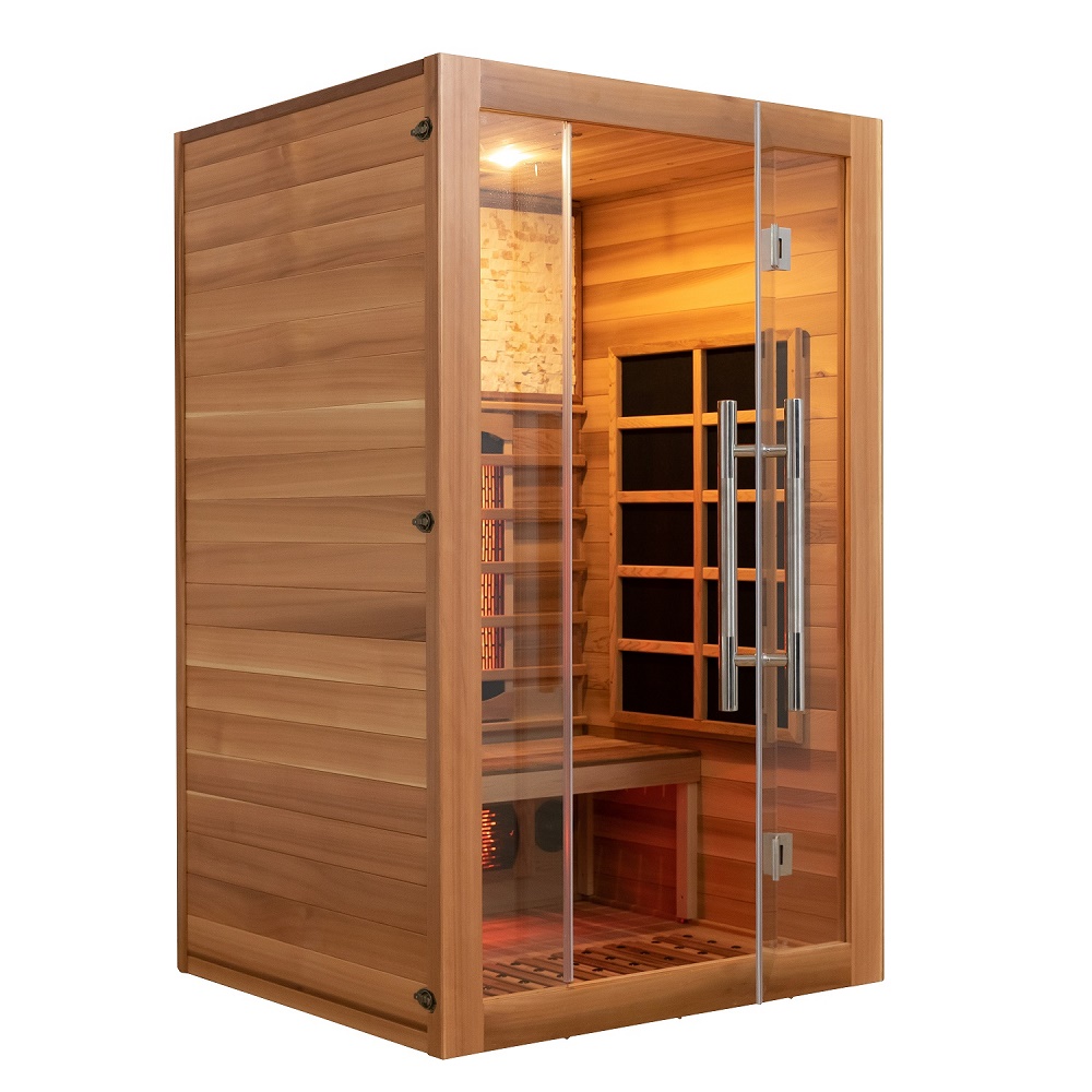 Two-Person Salt-Wall Full-Spectrum Infrared Sauna CSA-783 reference view 2