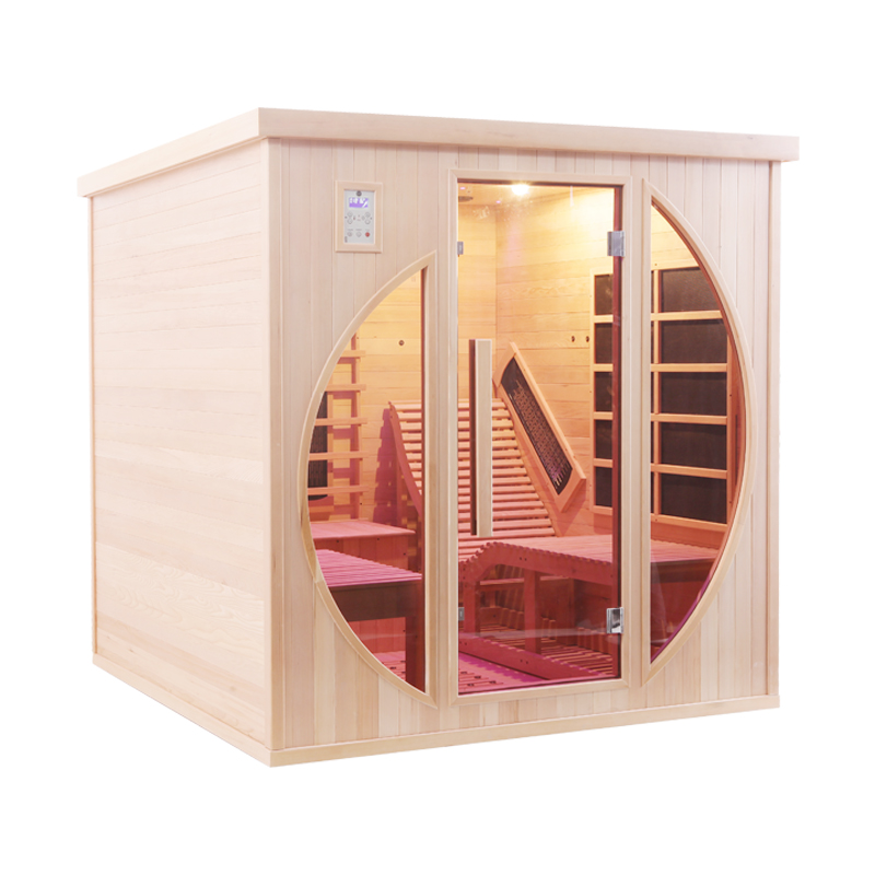 Round-Window Full-Spectrum Sauna with Dual Recliners CSA-785 reference view 2