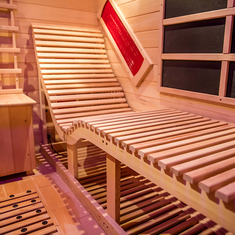 Lay-Down Low-EMF Infrared Sauna with Split Heater Zones CSA-786 reference view 5