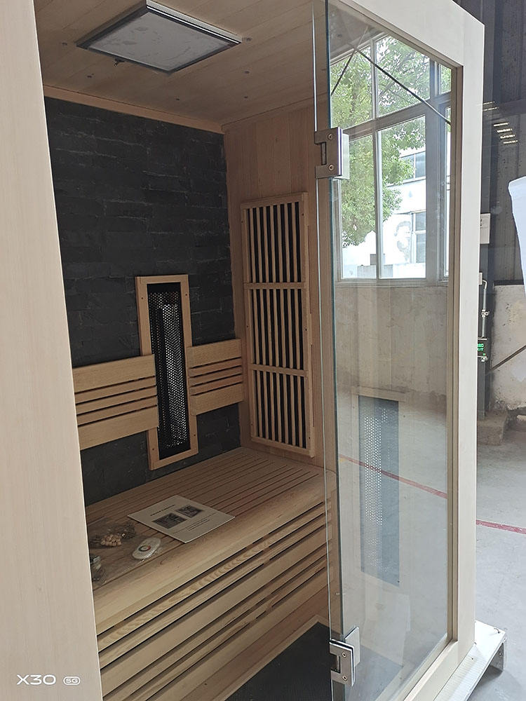 Two-Person Stone-Back Full-Spectrum Infrared Sauna CSA-791 reference view 6