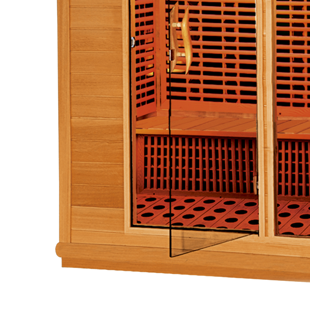 Full-Width Glass Infrared Sauna with Multi-Zone Heating CSA-794 reference view 2
