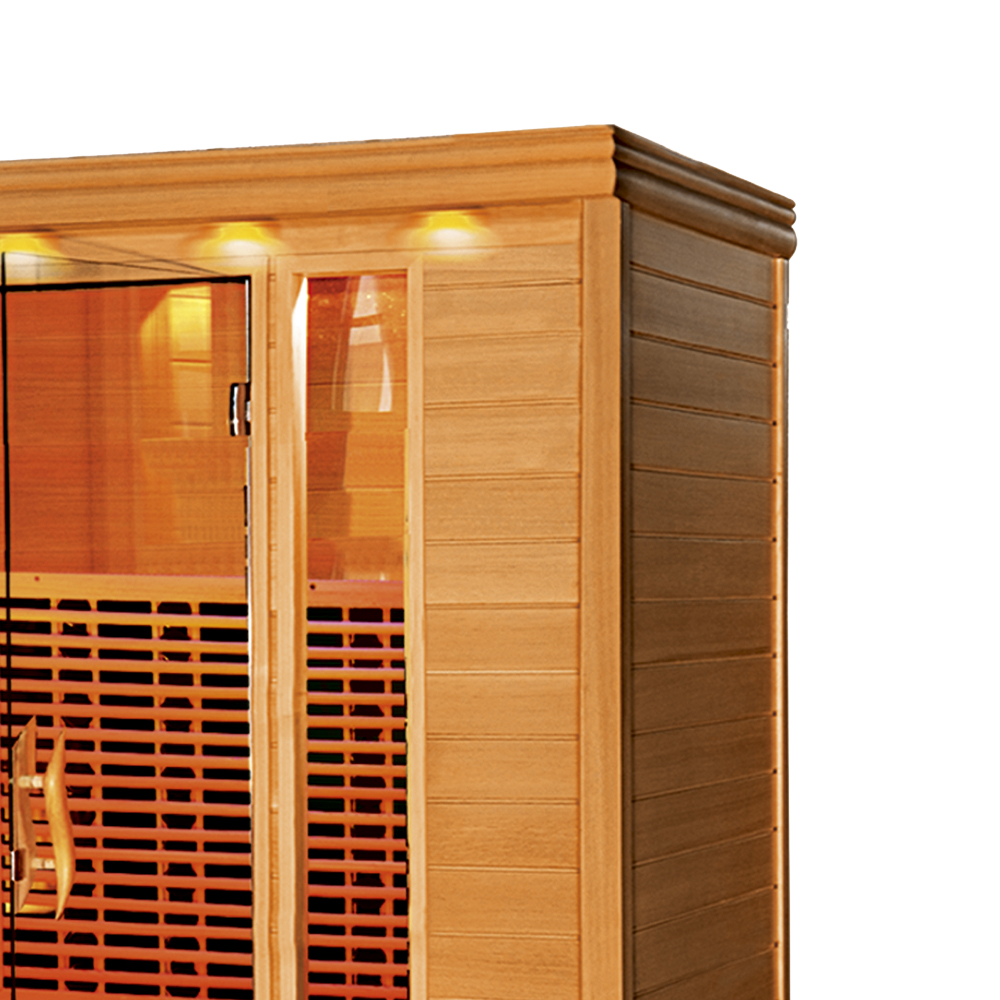 Full-Width Glass Infrared Sauna with Multi-Zone Heating CSA-794 reference view 4