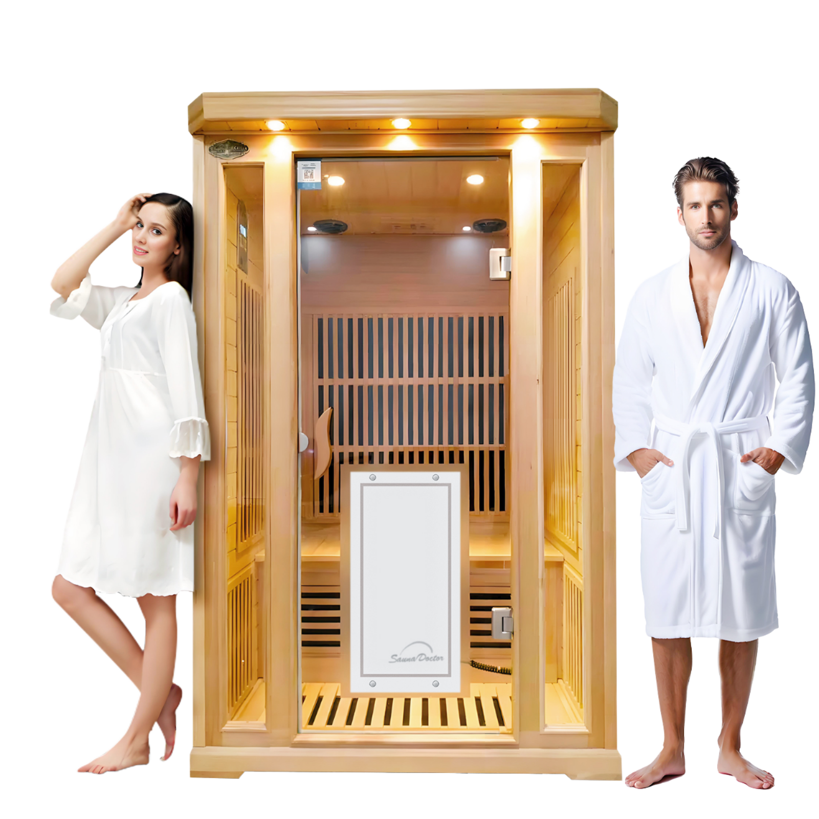 Single-Person Indoor Steam Sauna with Stone Heater Guard product image
