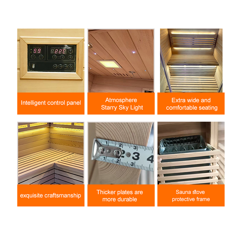 Single-Person Indoor Steam Sauna with Stone Heater Guard CSA-799 reference view 6